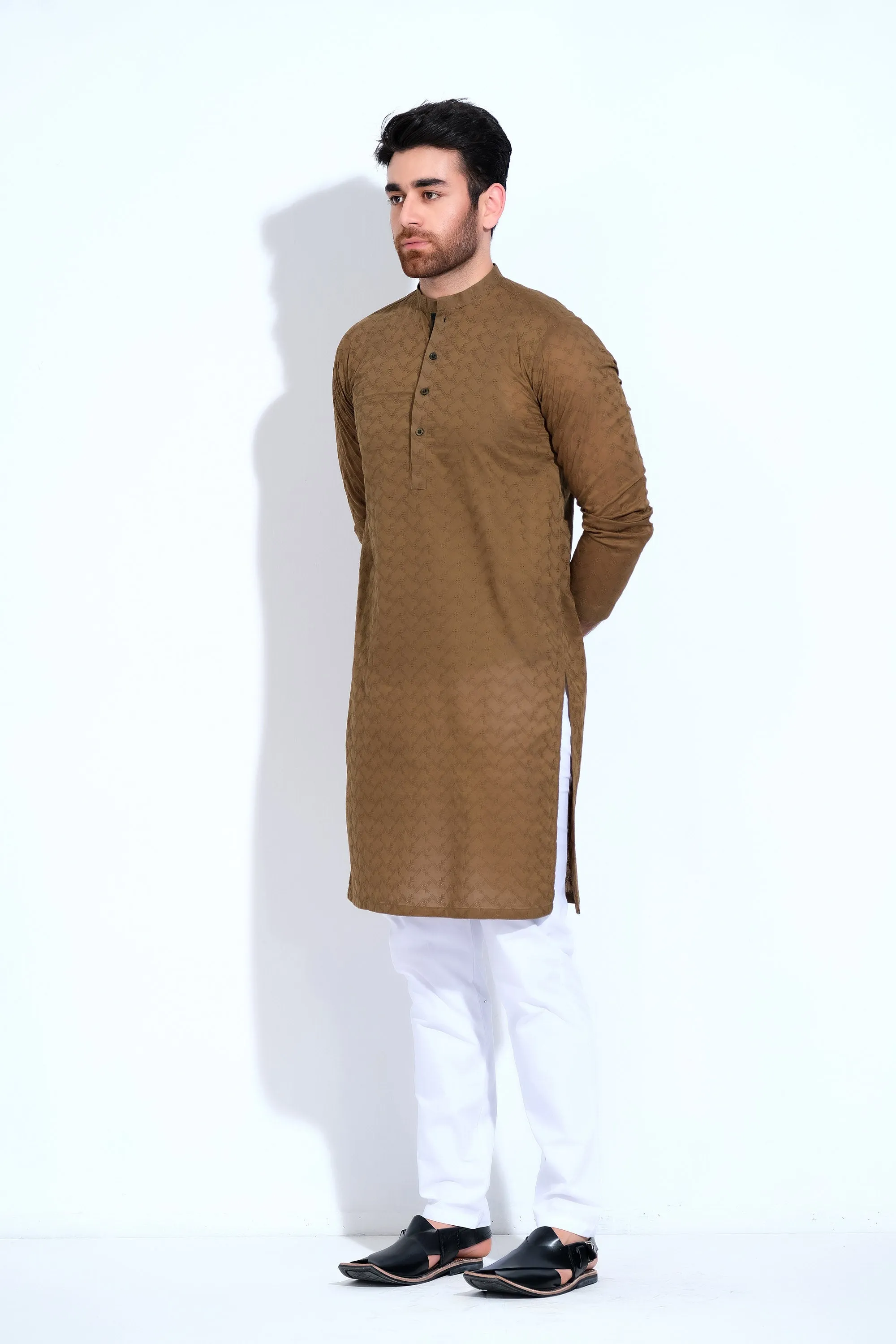 Olive Gents Kurta