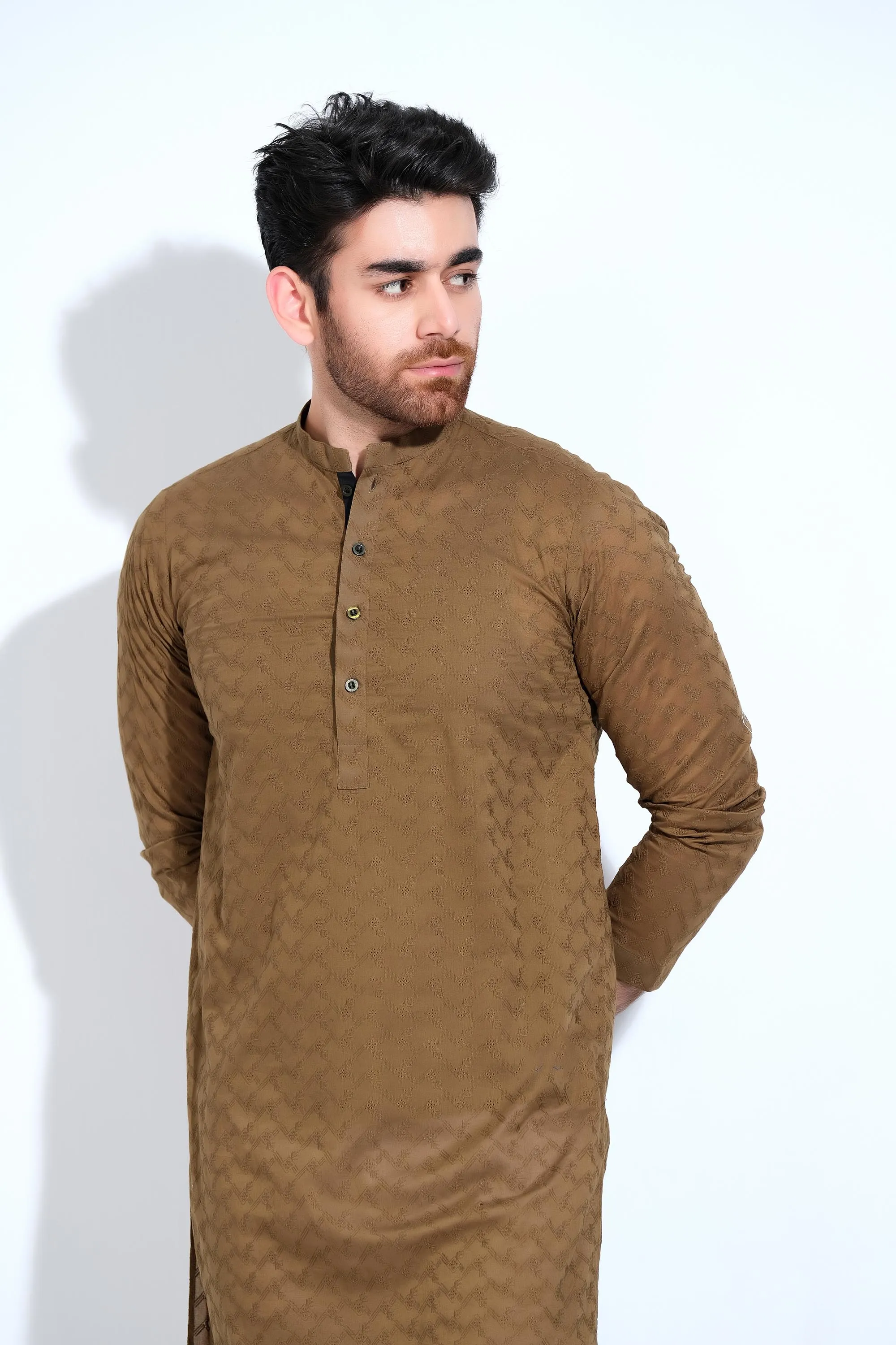 Olive Gents Kurta