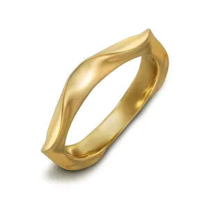 On the Edge Yellow Gold Ring