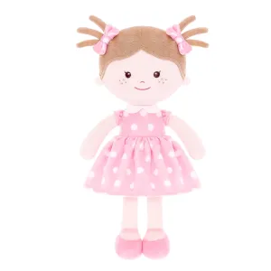 Onetoo 13-inch Baby Doll Girl Gifts Polka Dot Series Dolls Pink