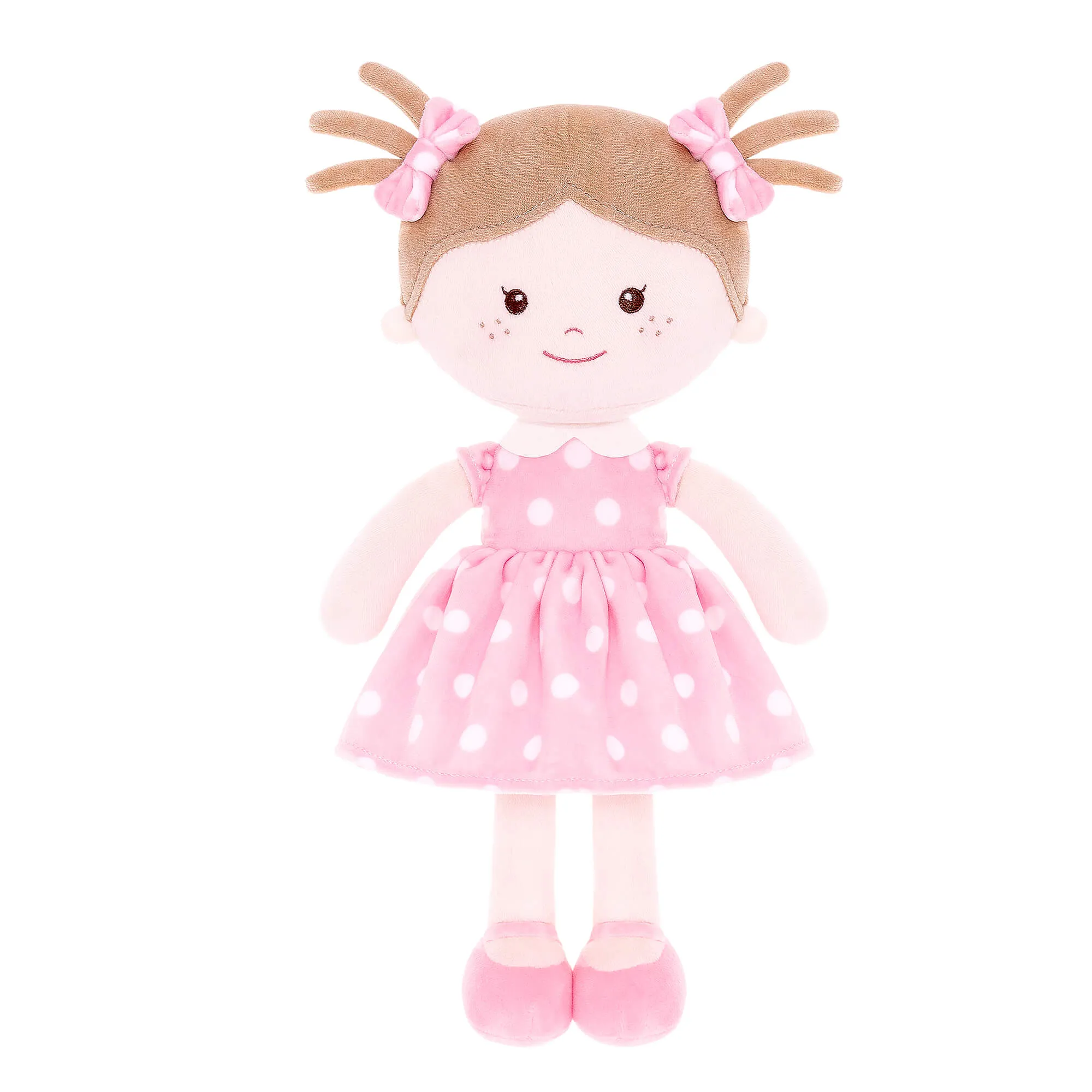 Onetoo 13-inch Baby Doll Girl Gifts Polka Dot Series Dolls Pink