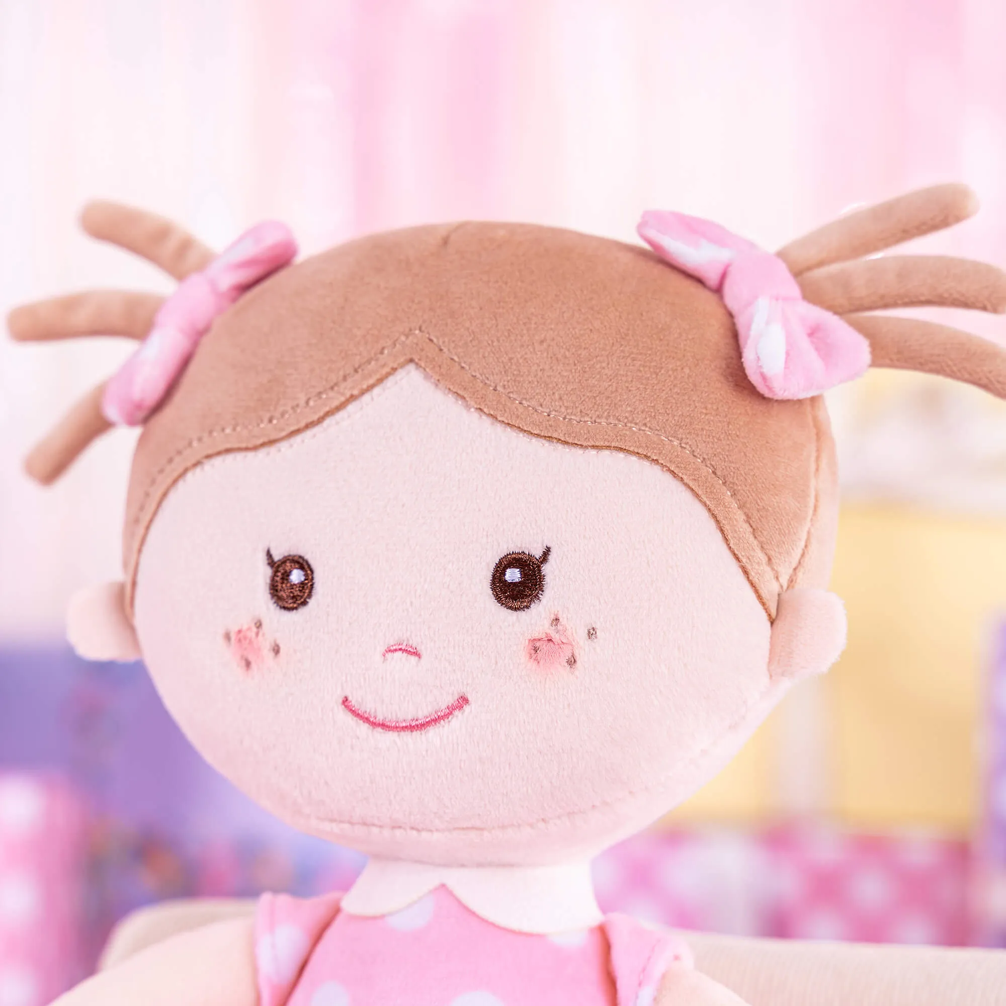 Onetoo 13-inch Baby Doll Girl Gifts Polka Dot Series Dolls Pink