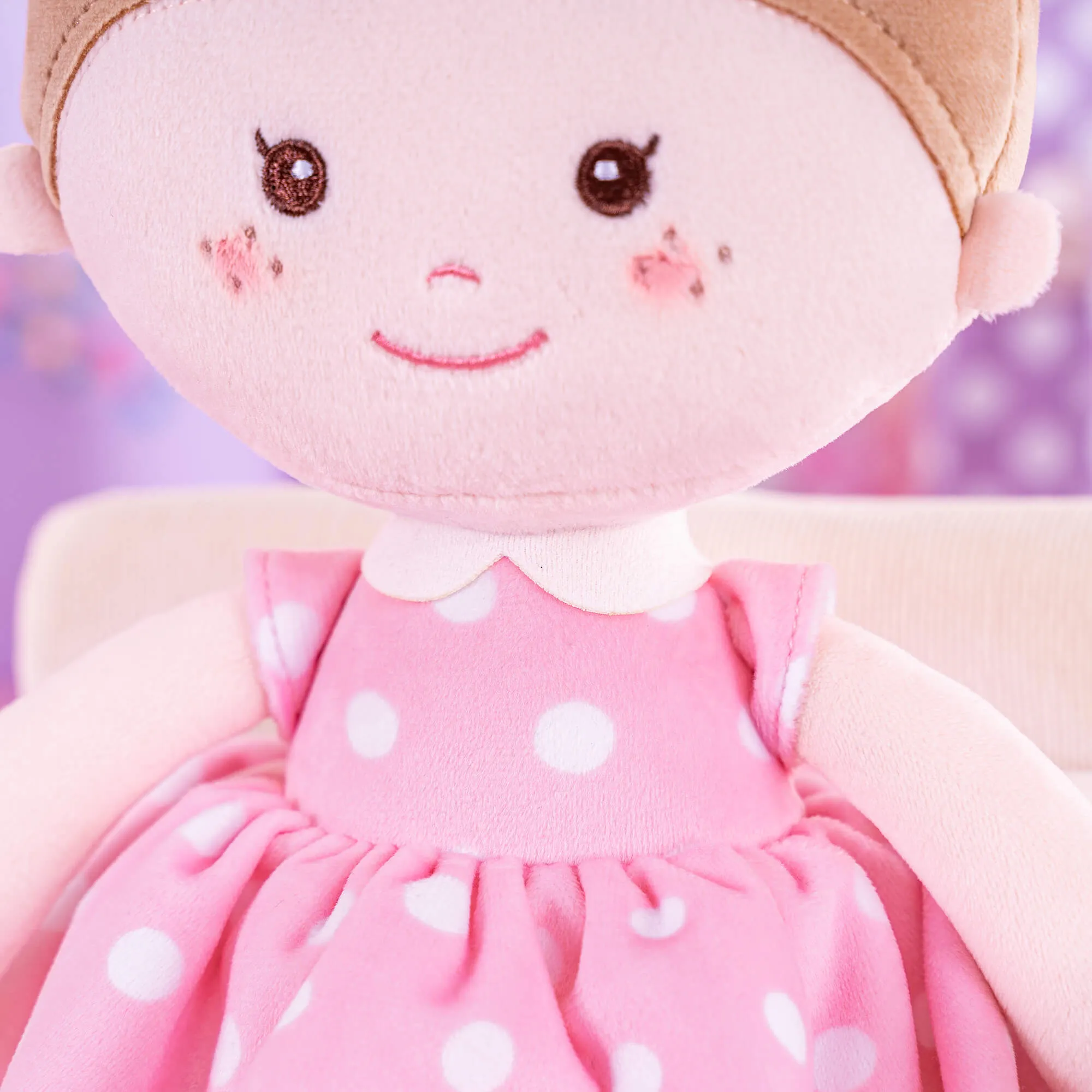 Onetoo 13-inch Baby Doll Girl Gifts Polka Dot Series Dolls Pink