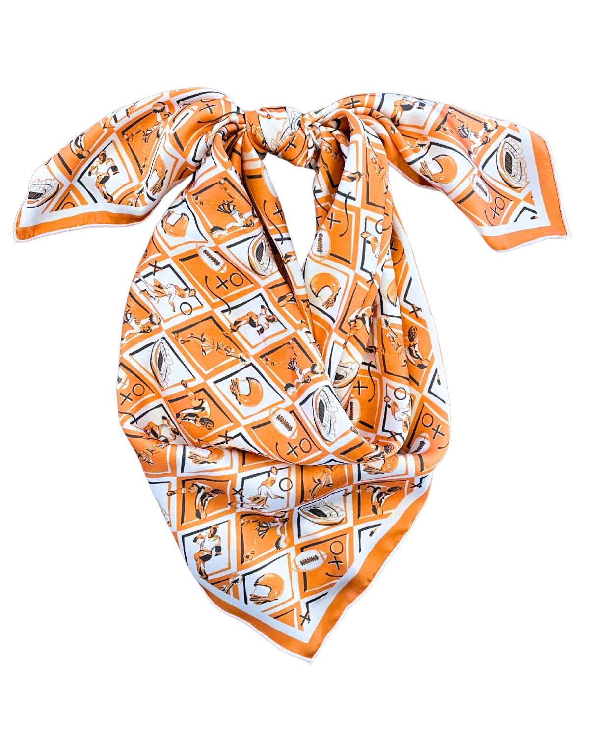 Orange   White   Grey Checkerboard Gameday