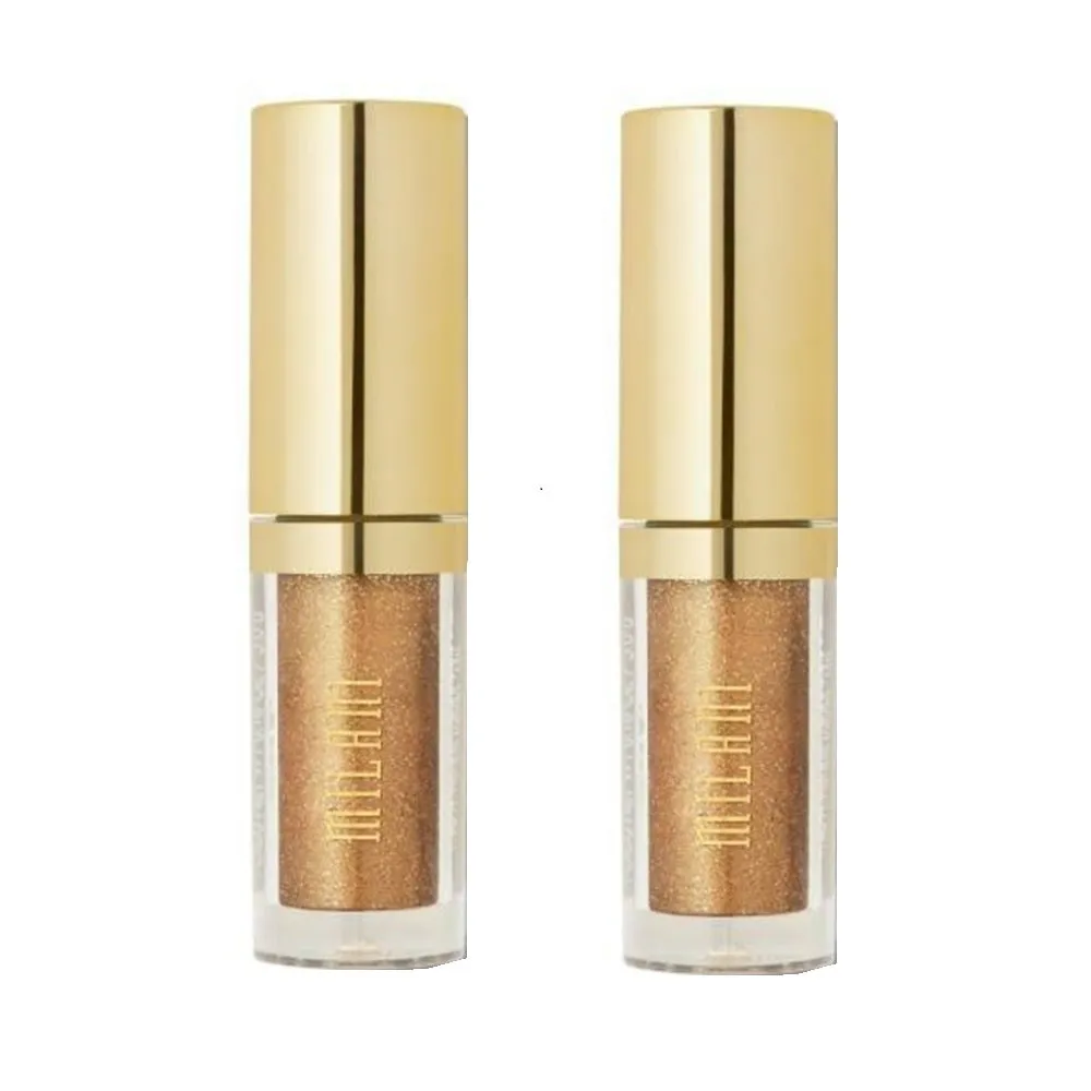 Pack of 2 Milani Metallic Lights Pearl Liquid Eyeshadow, Bronze Metal 01