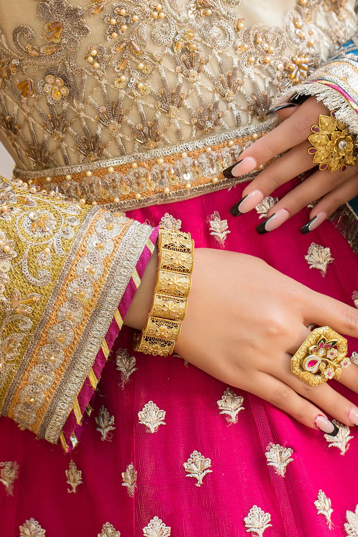 Pakistani Wedding Dress in Pishwas and Lehenga Style