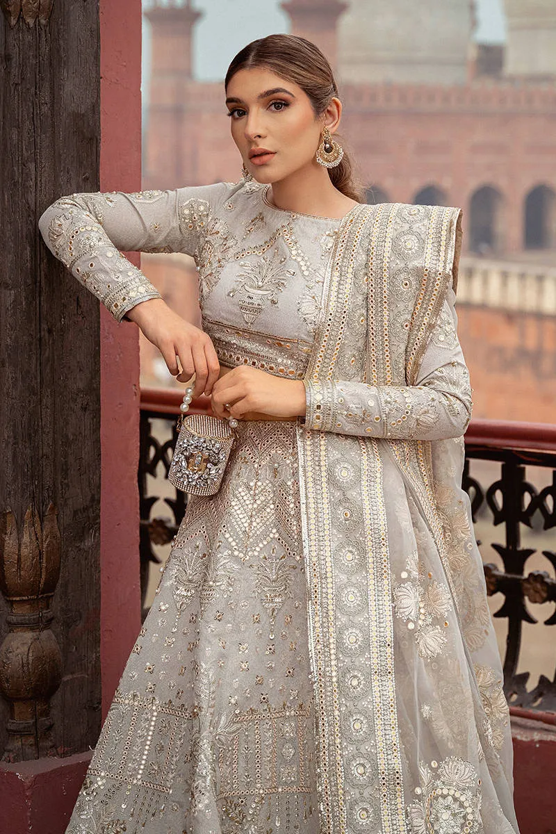 Pakistani Wedding Dress in Royal Pishwas Frock Style