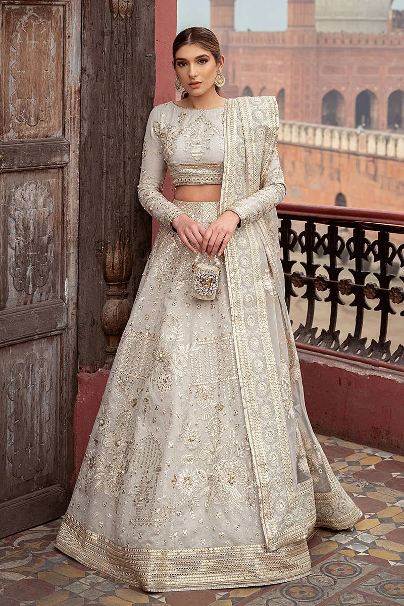 Pakistani Wedding Dress in Royal Pishwas Frock Style