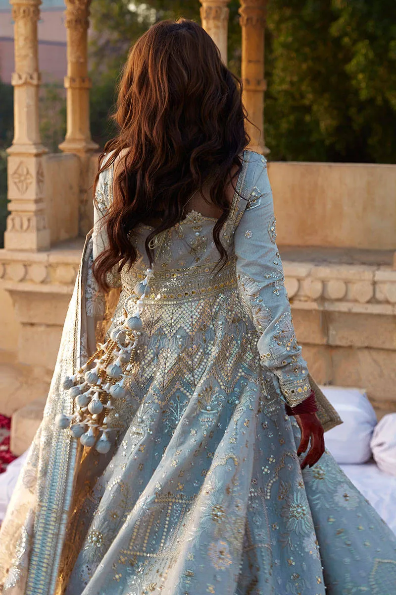 Pakistani Wedding Dress in Royal Pishwas Frock Style