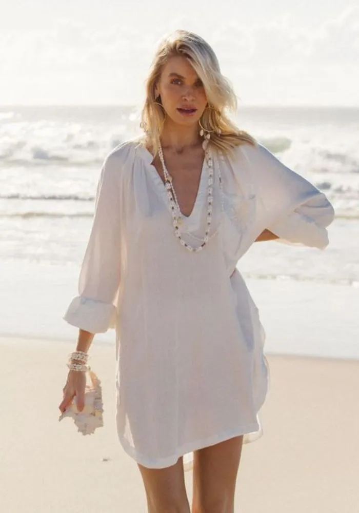 Palm Tunic - White