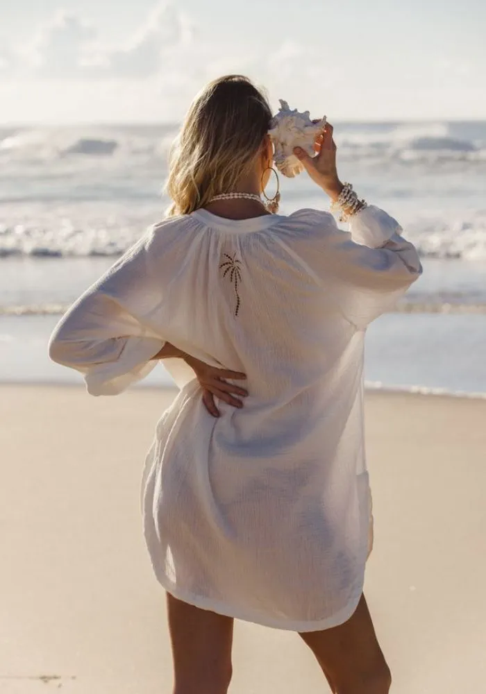 Palm Tunic - White