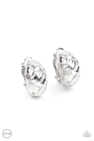 Paparazzi Wrought With Edge - Gold Clip-On Earrings