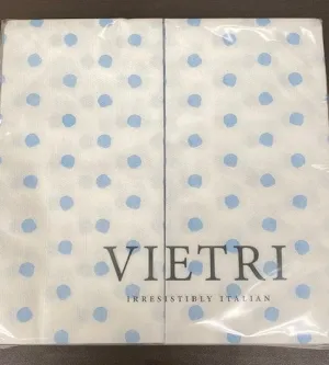 Papersoft Guest Towels Light Blue Dot PK20
