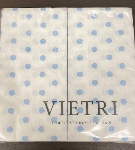Papersoft Guest Towels Light Blue Dot PK20