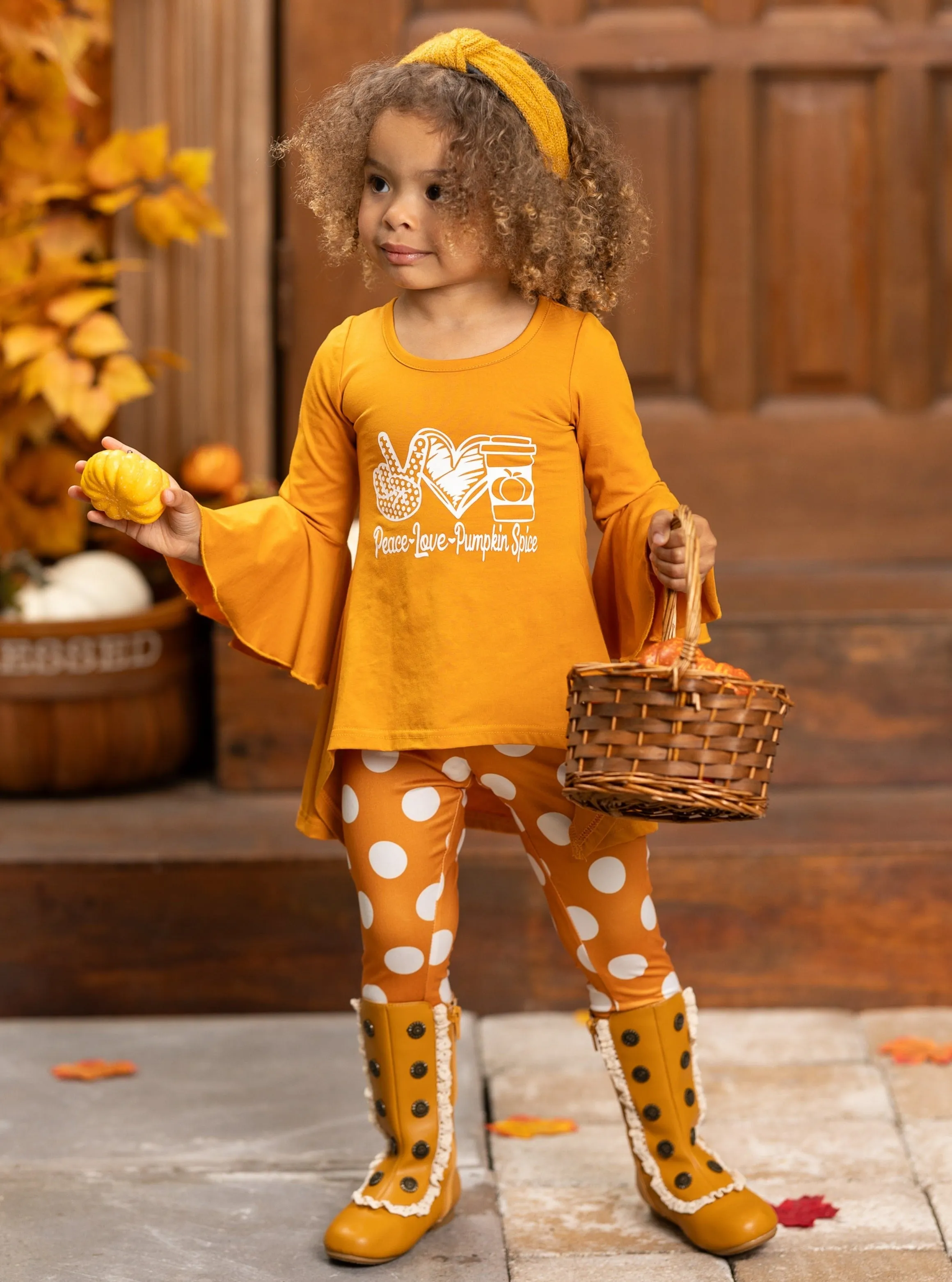 Peace, Love, Pumpkin Spice Legging Set