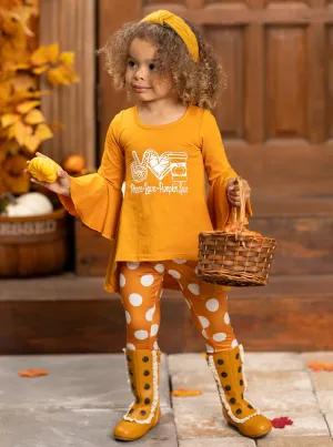 Peace, Love, Pumpkin Spice Legging Set