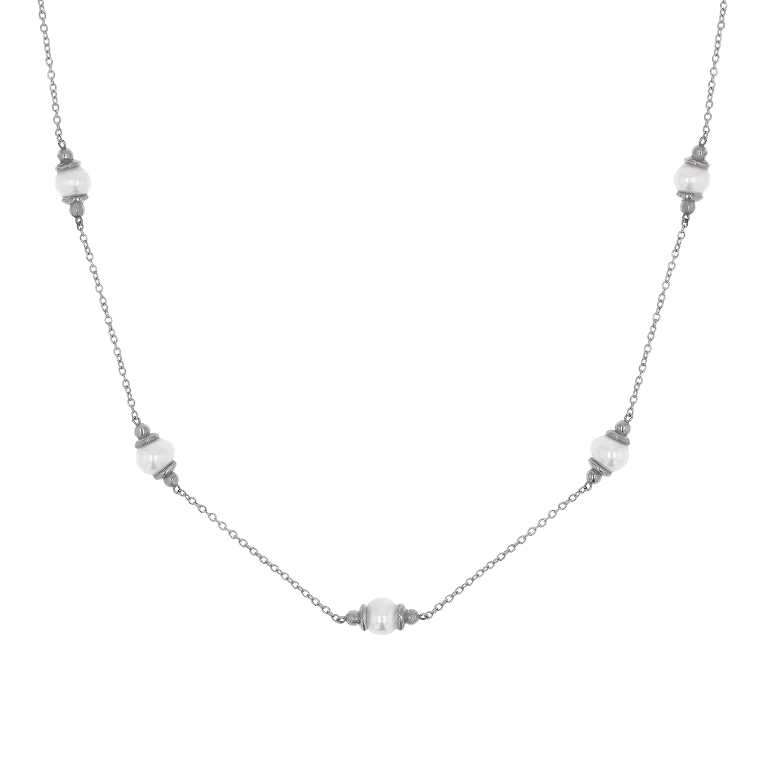 Pearl Station Necklace