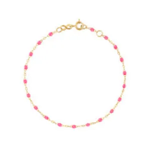 PINK GIGI CLASSIC BRACELET-18K YELLOW GOLD