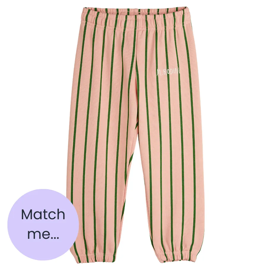 Pink Striped Joggers