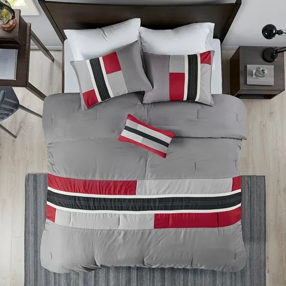 Pipeline Comforter Set (Red)
