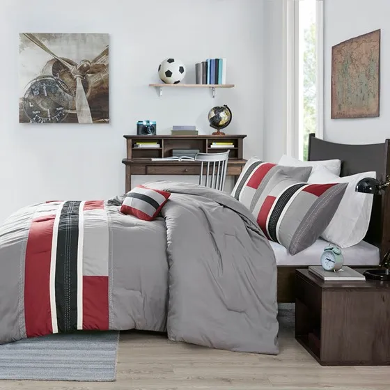 Pipeline Comforter Set (Red)