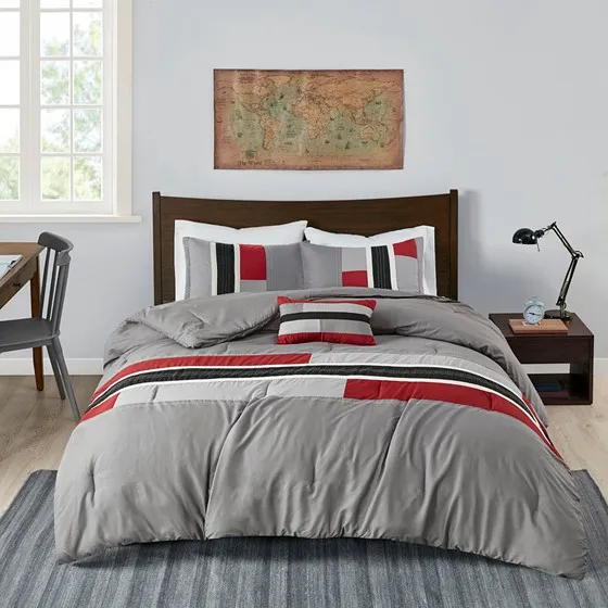 Pipeline Comforter Set (Red)