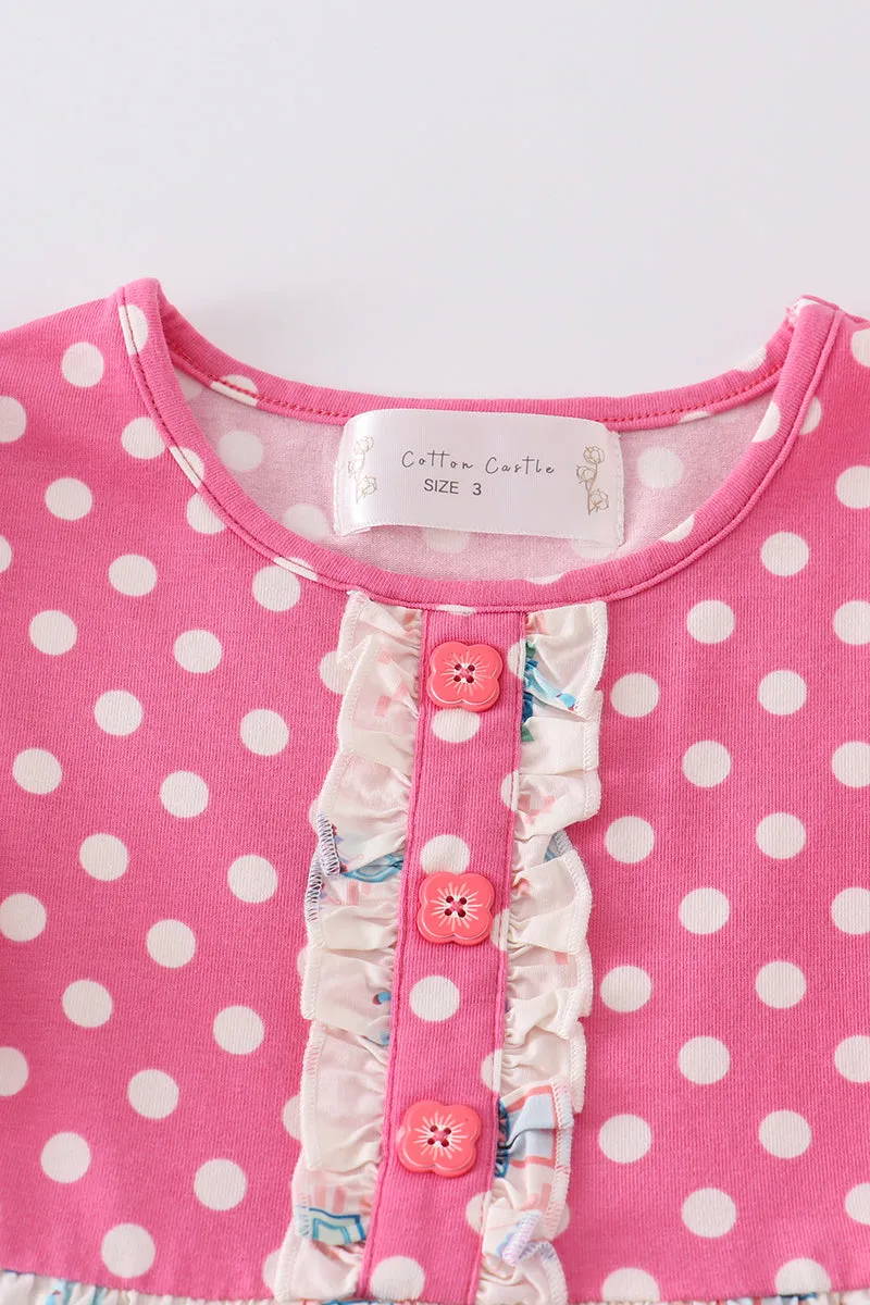 Platinum Balcony Pink Dot Dress