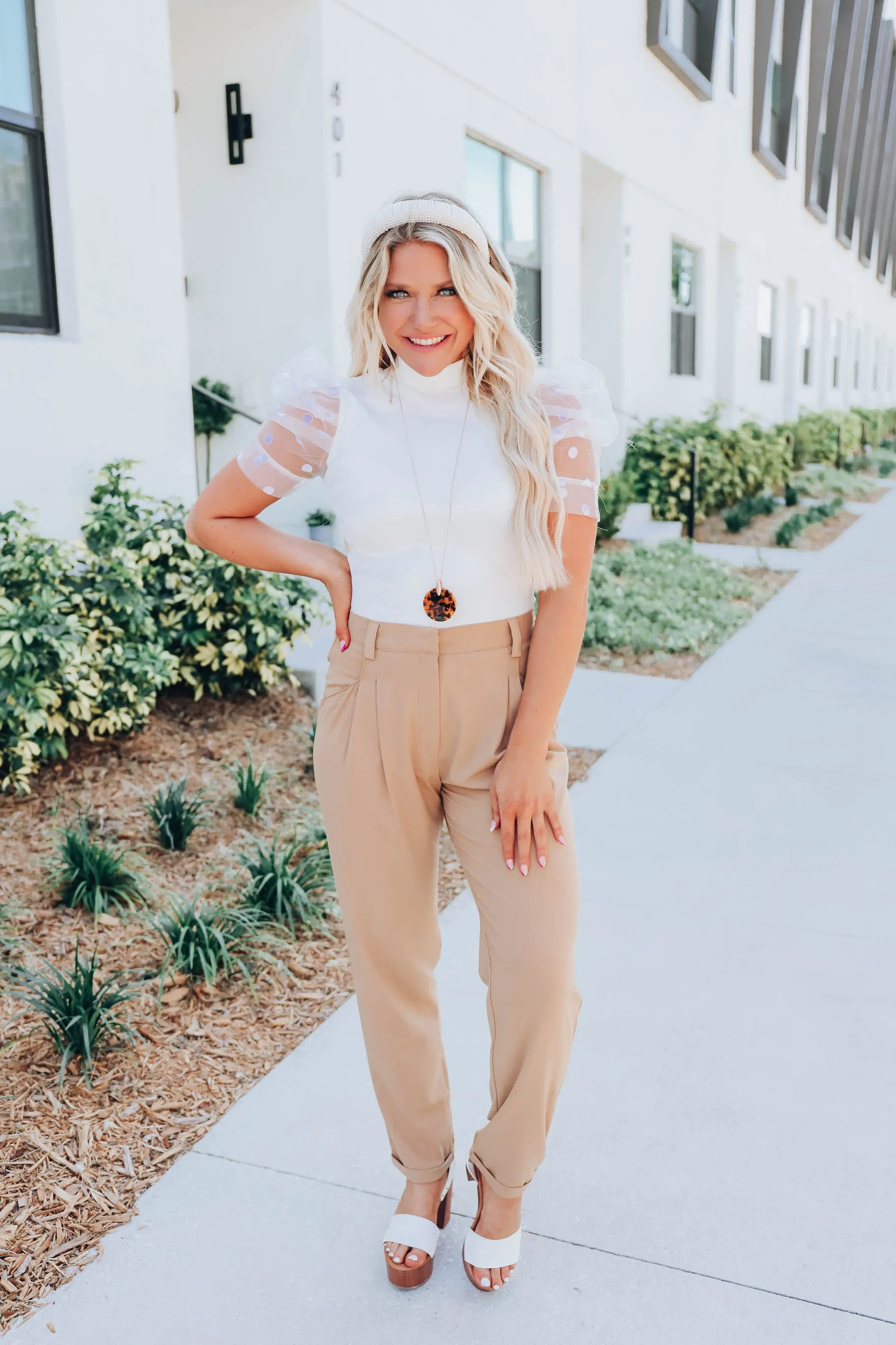 Polka-Dot Plush Bodysuit