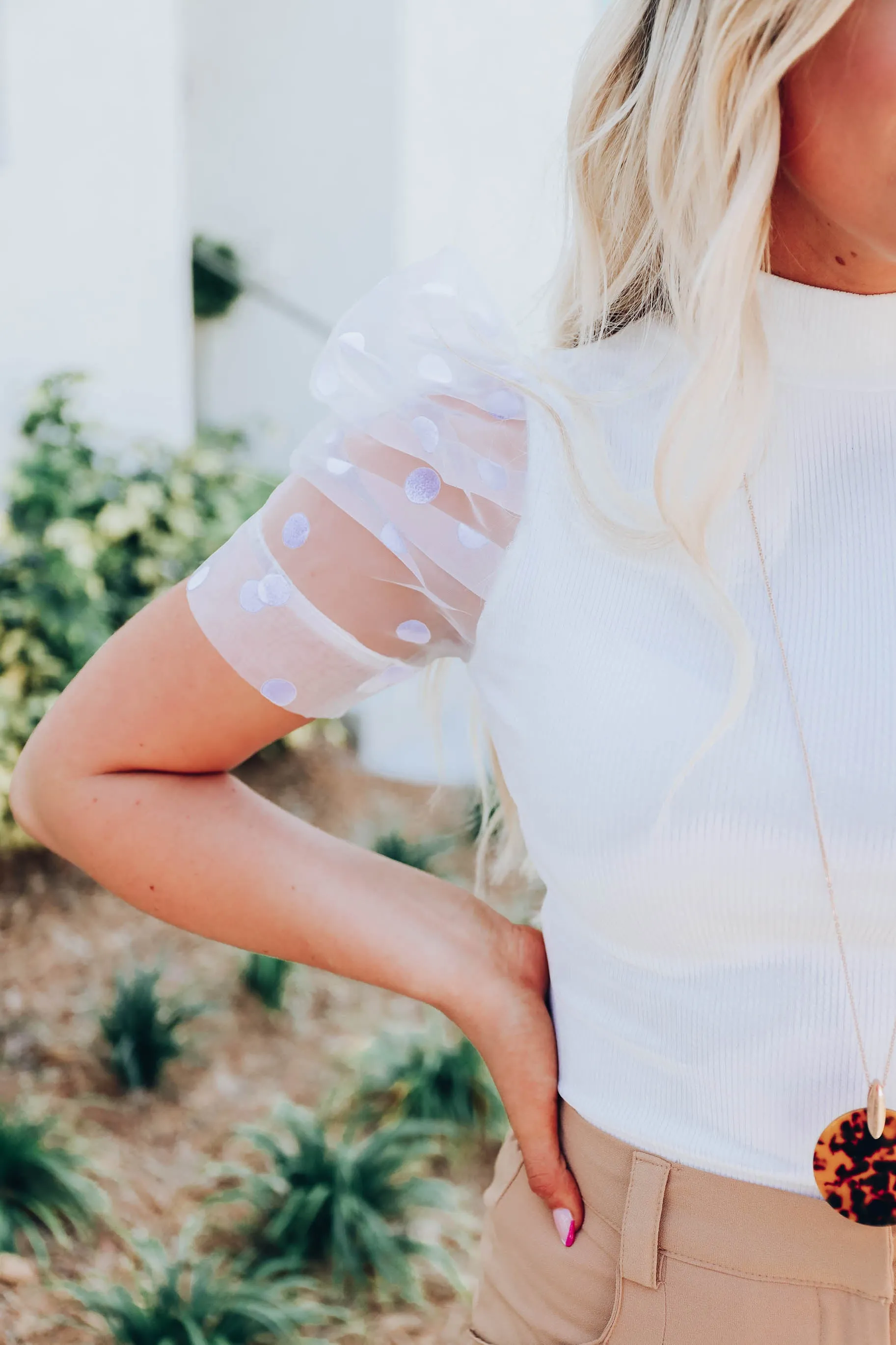 Polka-Dot Plush Bodysuit
