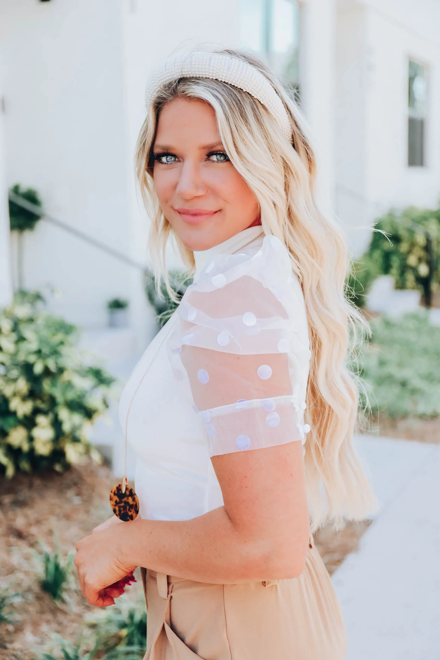 Polka-Dot Plush Bodysuit