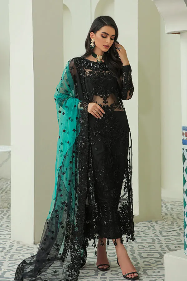 Premium Embroidered Pakistani Salwar Kameez in Black