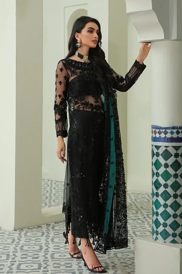 Premium Embroidered Pakistani Salwar Kameez in Black