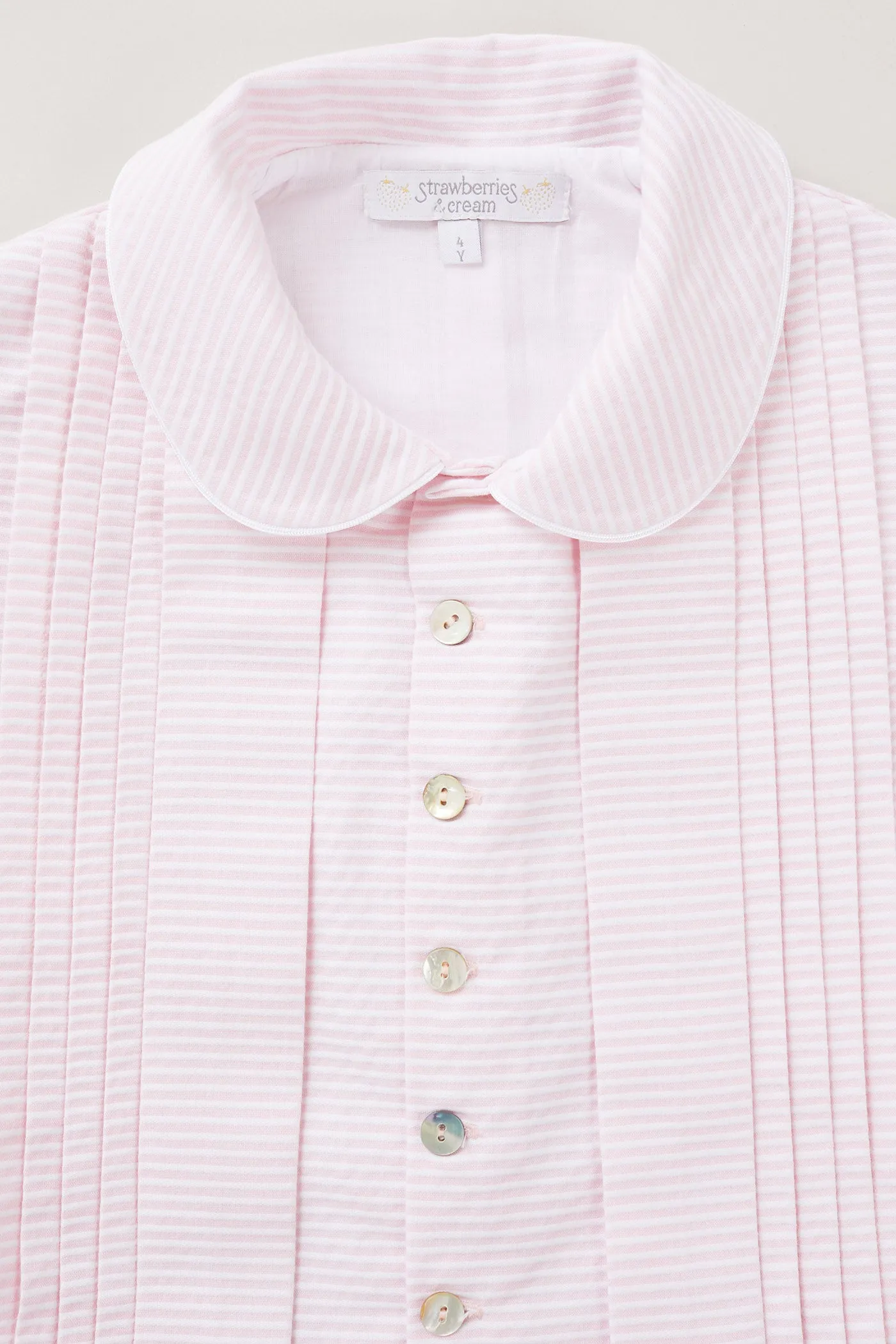 Pretzel Dress in Pink Stripes