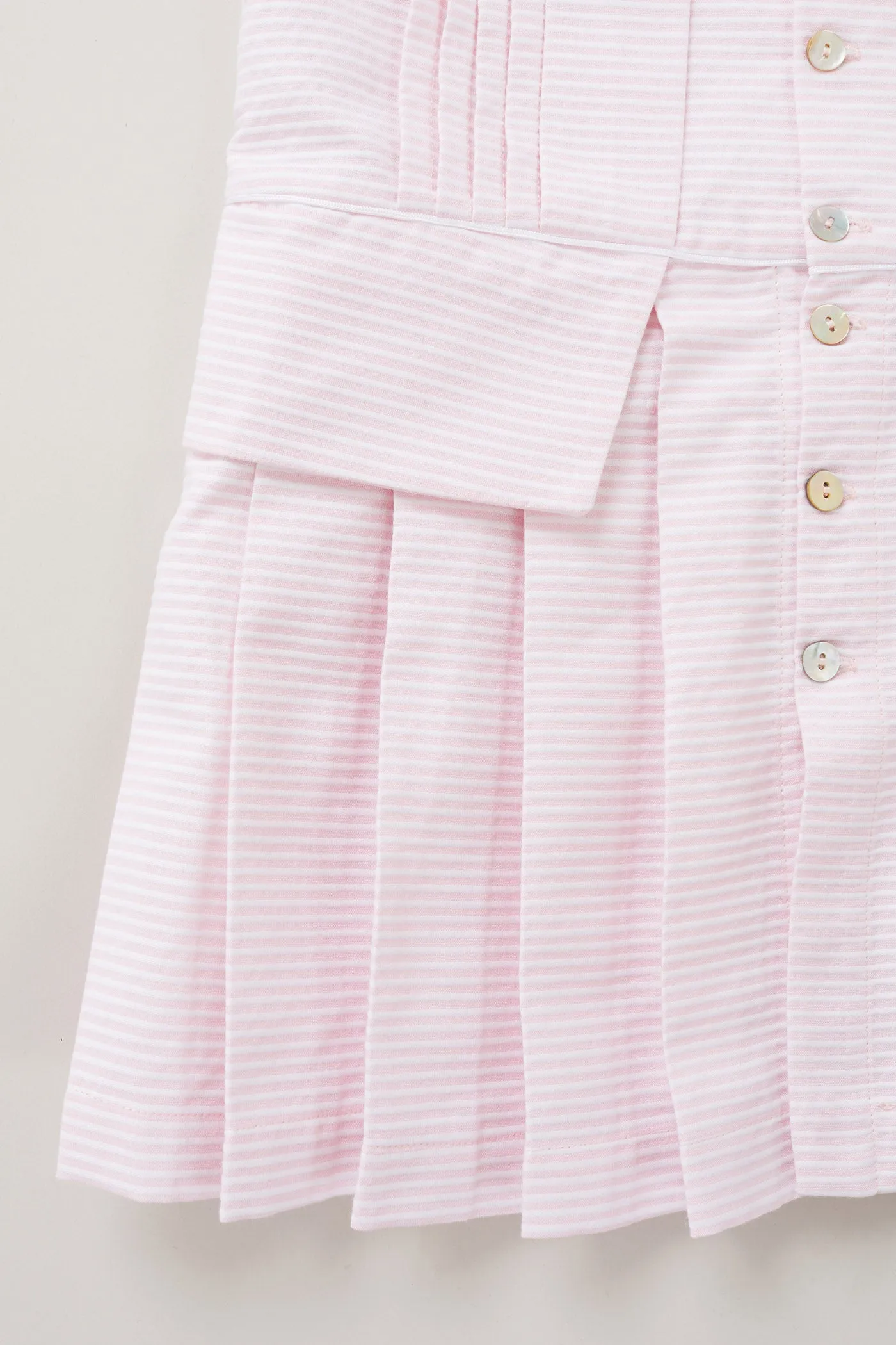 Pretzel Dress in Pink Stripes