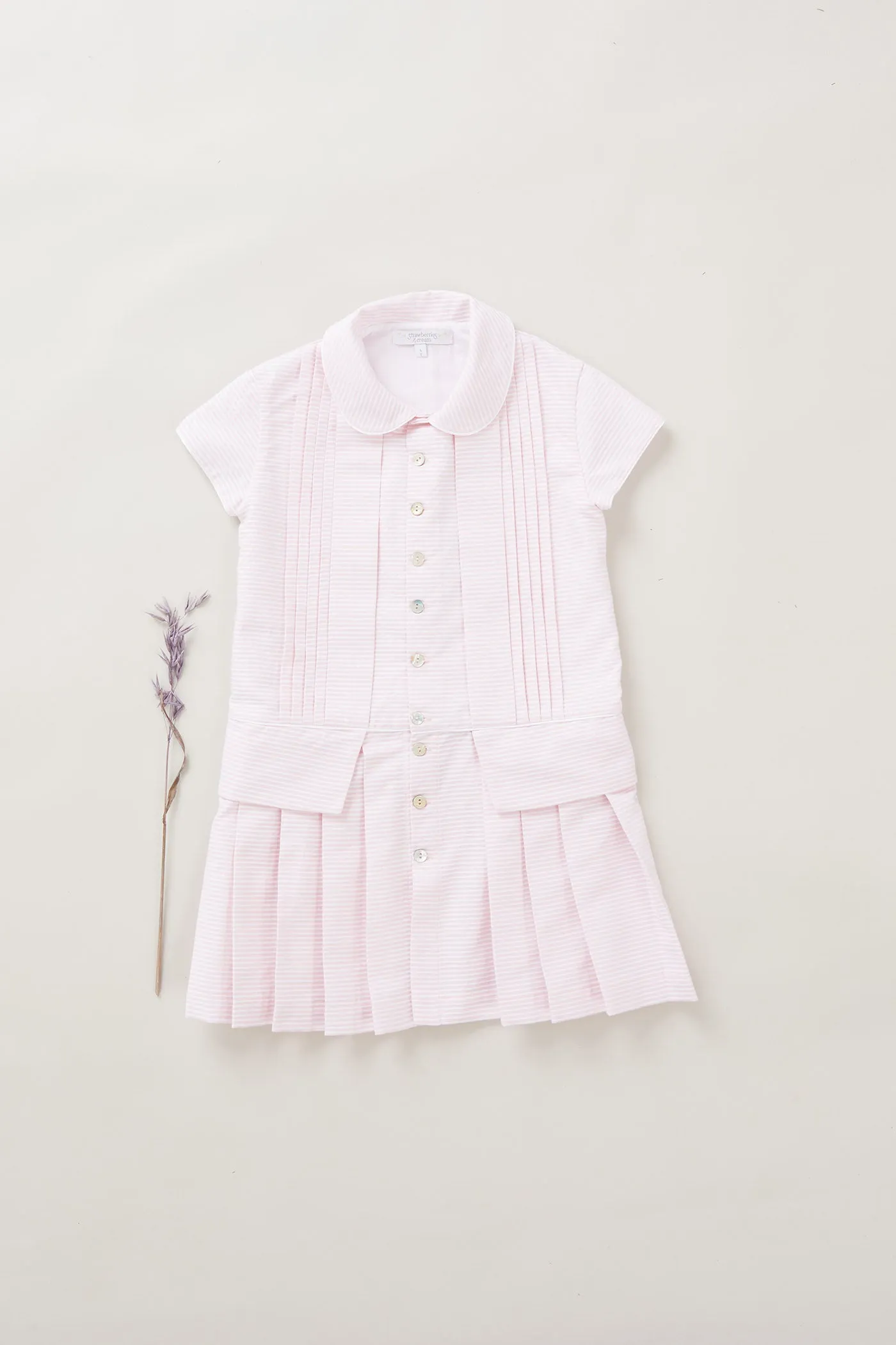 Pretzel Dress in Pink Stripes