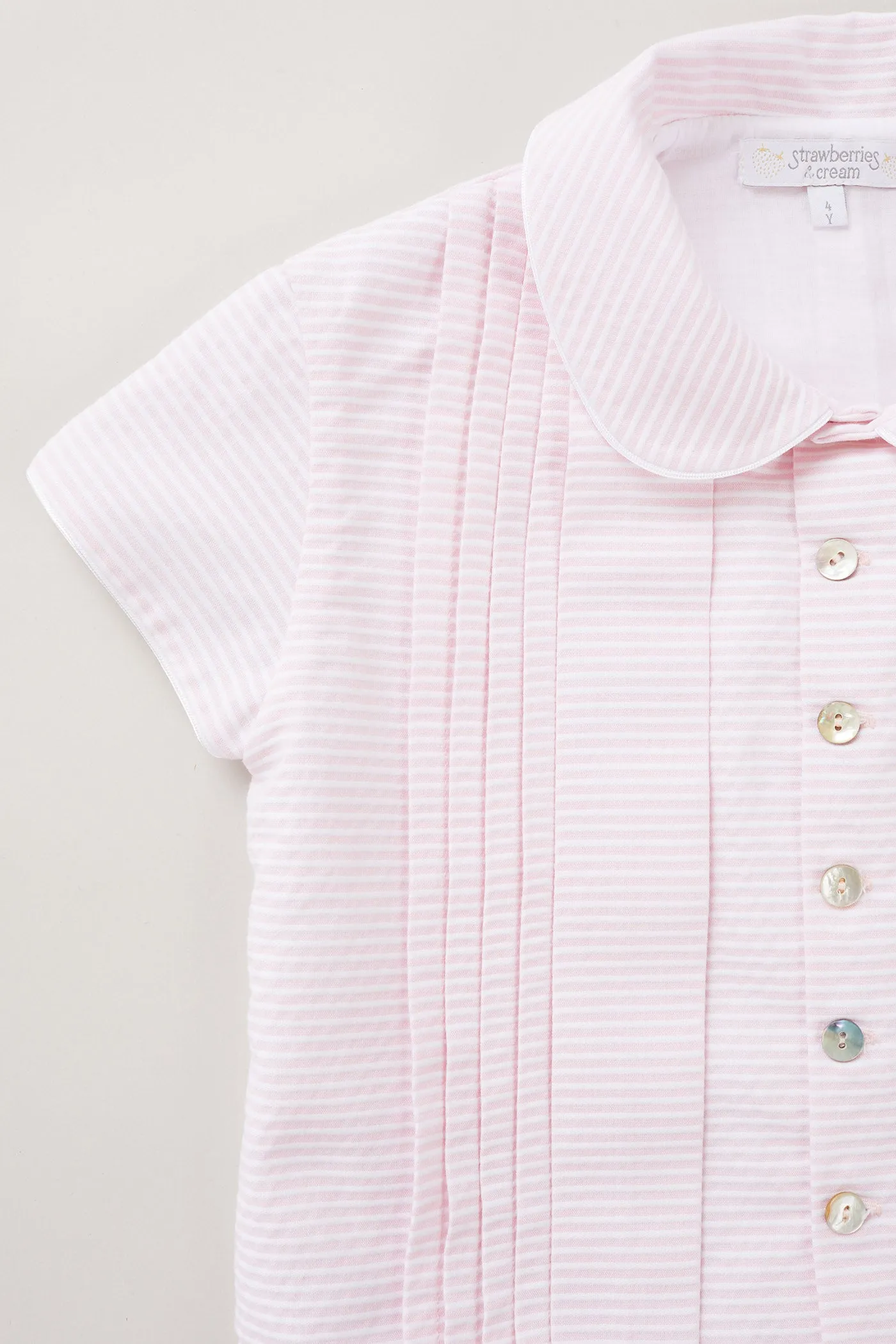 Pretzel Dress in Pink Stripes