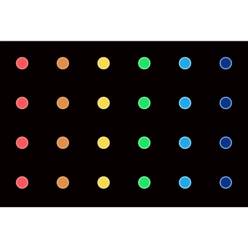 Rainbow Reverie Mini Dots Seating Rug
