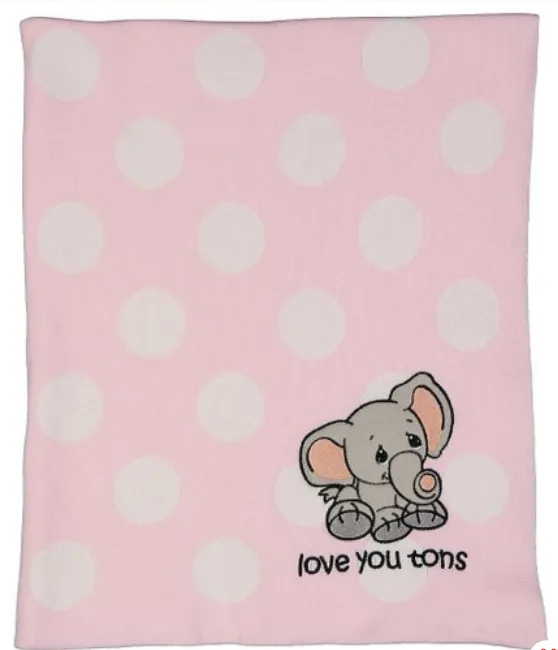 Receiving Blankets Precious Moments "Love You Tons"