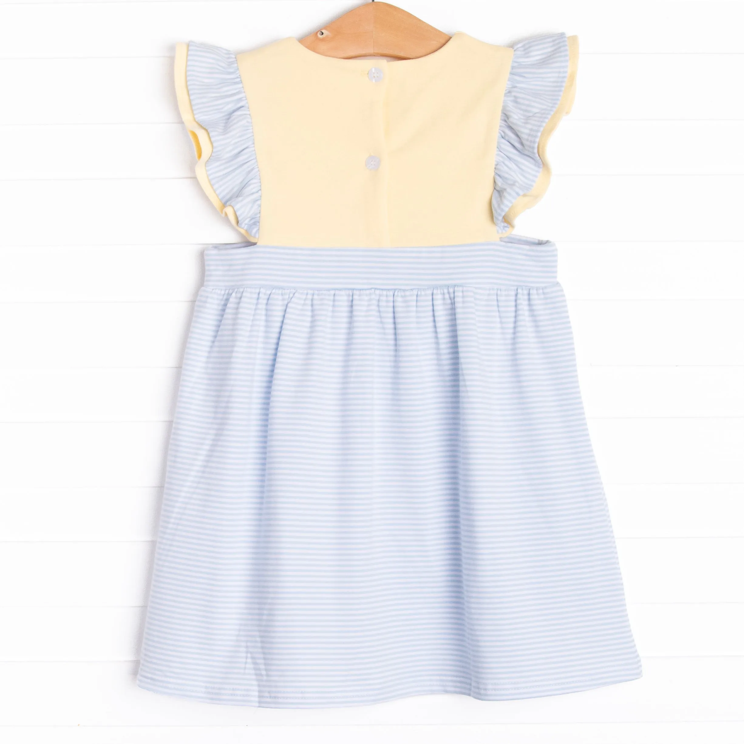 Sandy Shores Applique Dress, Blue