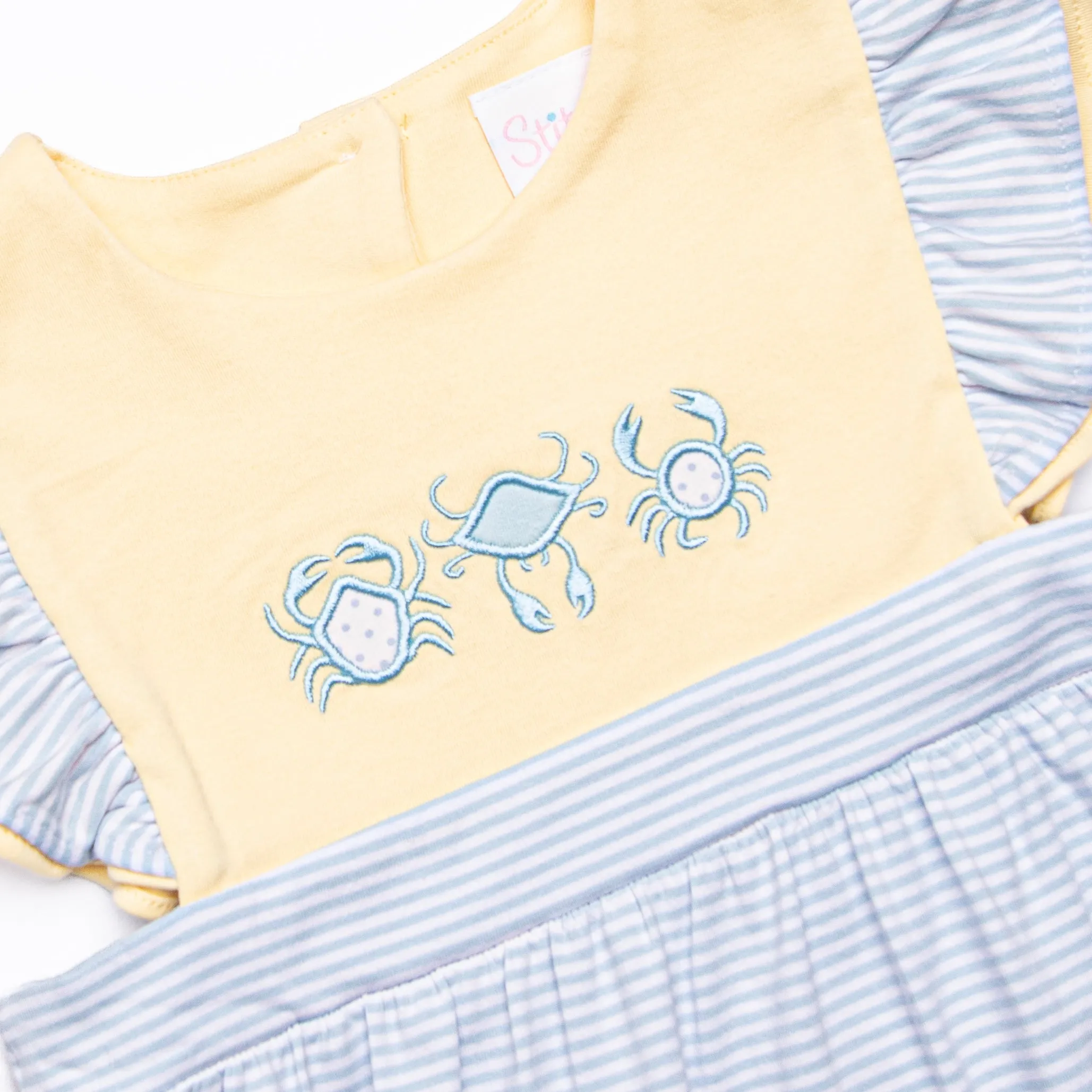 Sandy Shores Applique Dress, Blue
