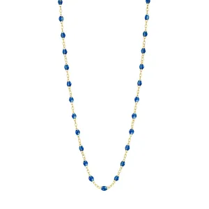 sapphire gigi classic necklace 16 inch- 18k yellow gold