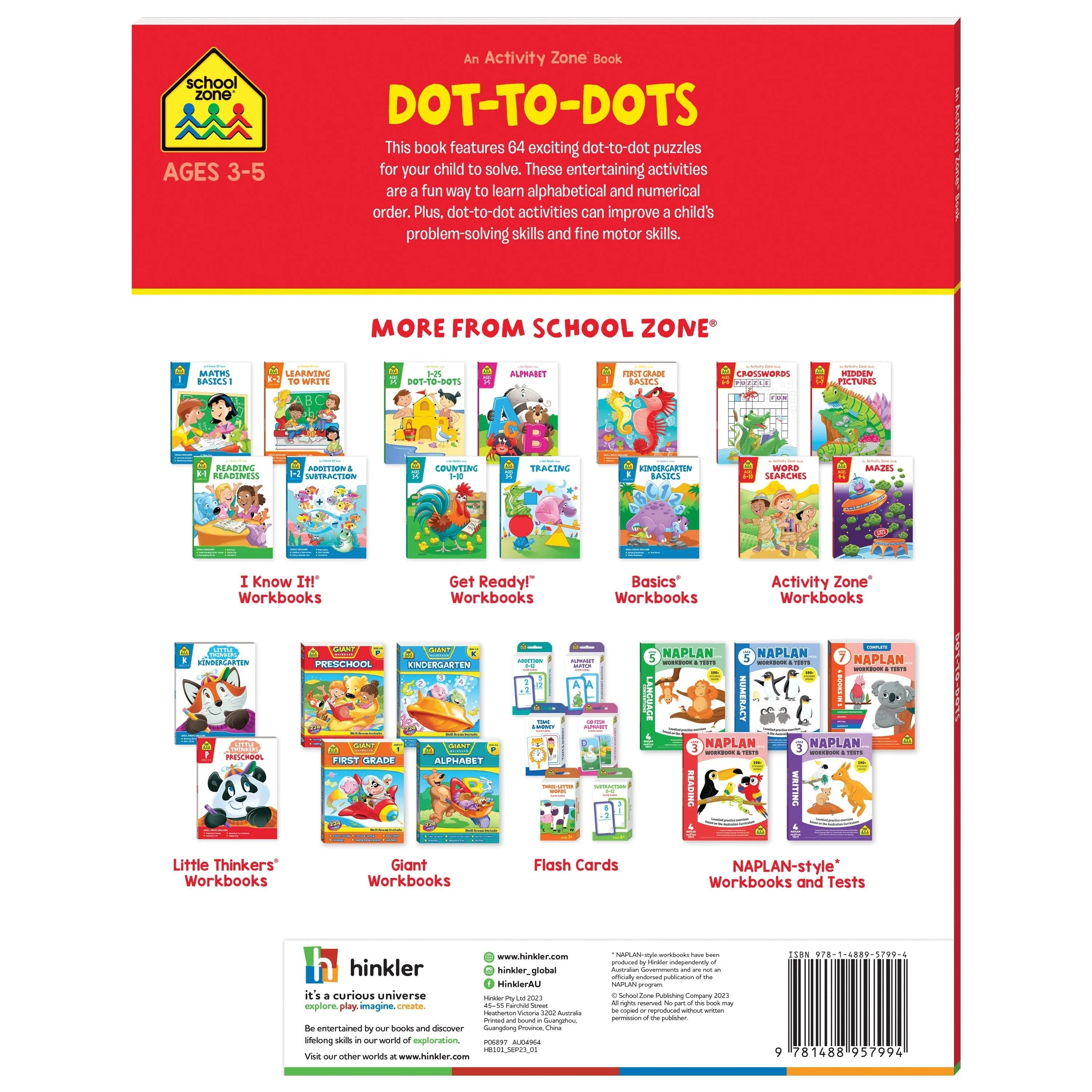 School Zone Activity Zone Dot to Dot