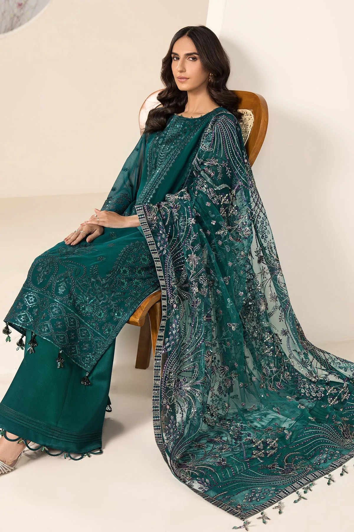 Sea Green Salwar Suit Embroidered Pakistani Salwar Kameez