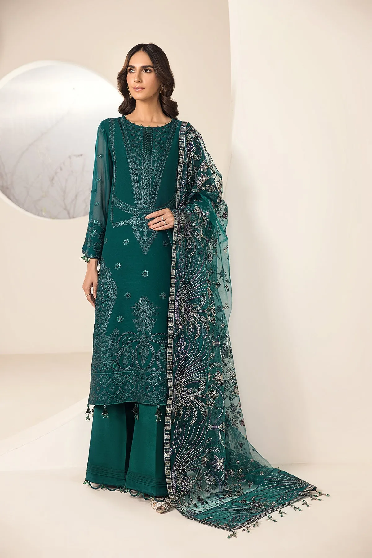 Sea Green Salwar Suit Embroidered Pakistani Salwar Kameez