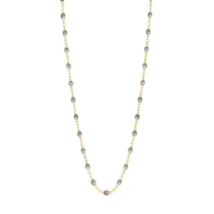 SILVER GIGI CLASSIC NECKLACE 18 INCH-18K YELLOW GOLD