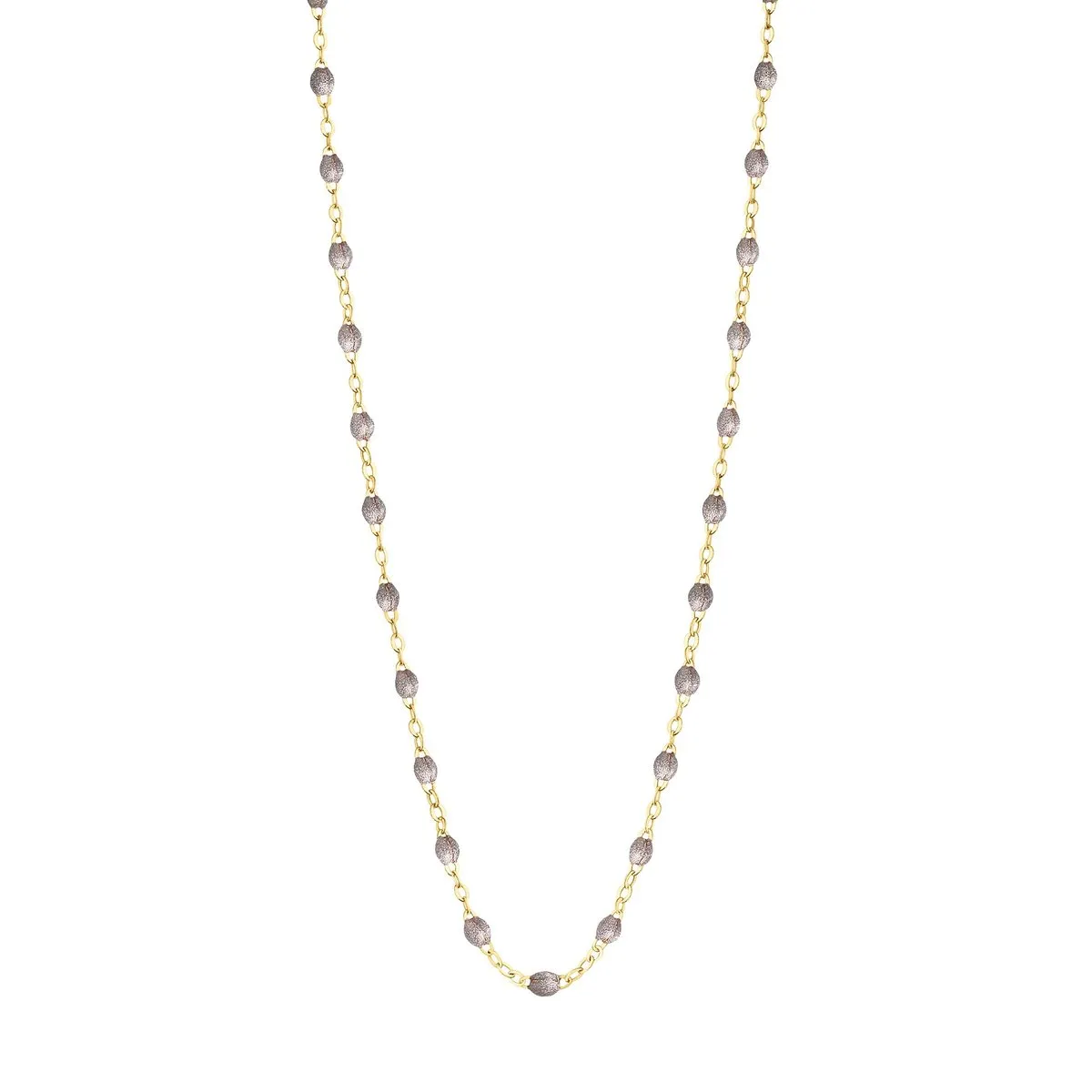SILVER GIGI CLASSIC NECKLACE 18 INCH-18K YELLOW GOLD
