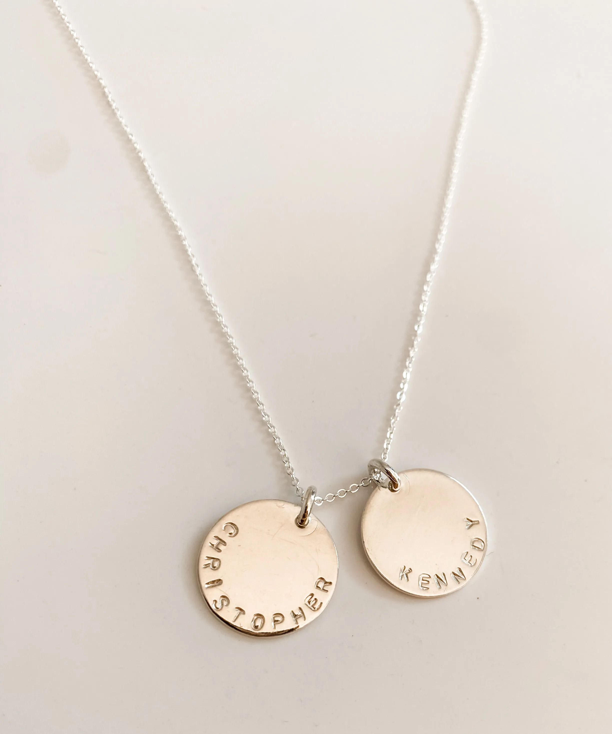 SILVER MEDIUM DANI DISC NECKLACE