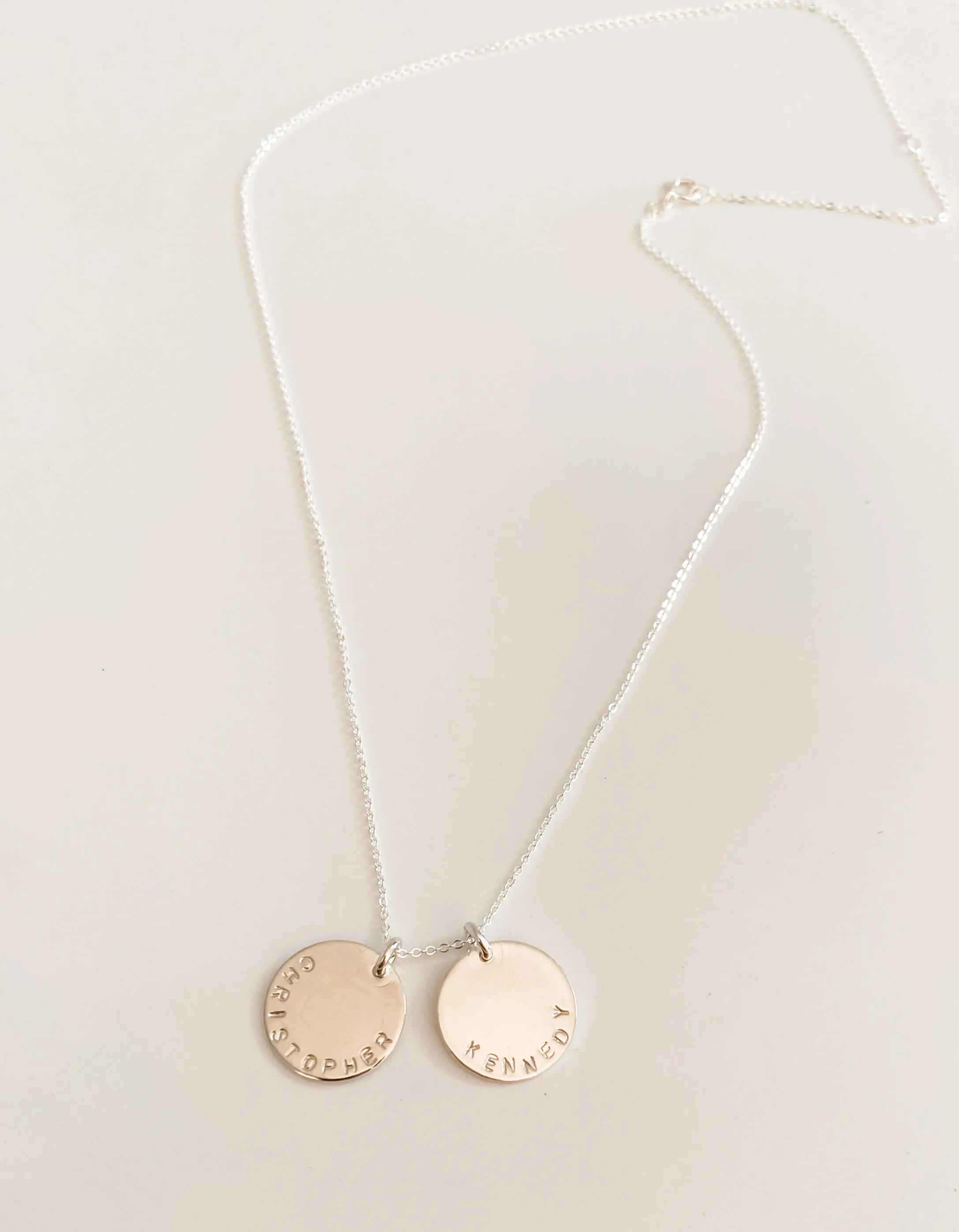 SILVER MEDIUM DANI DISC NECKLACE