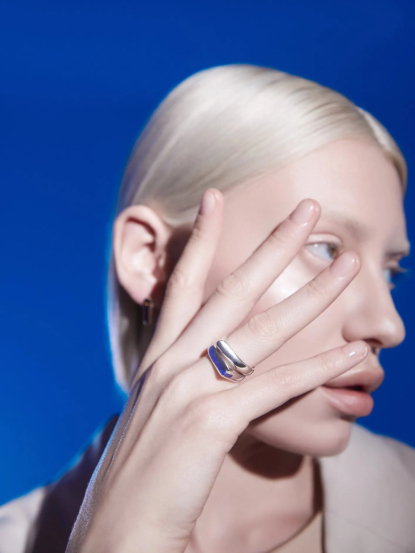 Simple Edge Ring - Silver