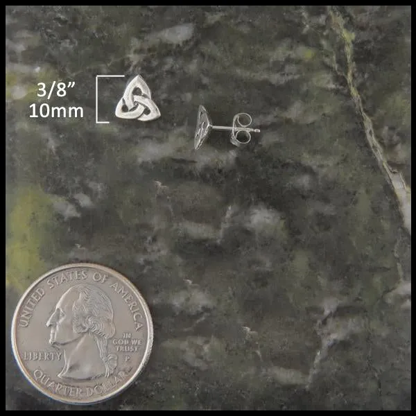 Simple Triquetra Post Single Earring (Half Pair)